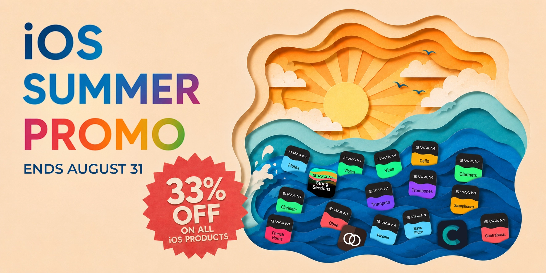 iOS Summer Promo — 33% off all iOS products until August 31